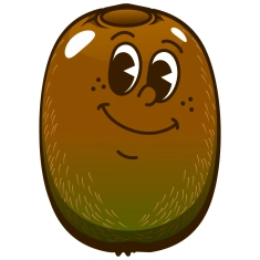 Craft Supply Classroom Cutout | Cartoon or Plain Kiwi Fruit Cutout